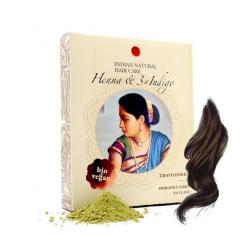 Indian Natural Hair care - HENNA & 3x INDIGO / tmavohned farba na vlasy 200 g