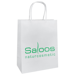 Papierov taka logo SALOOS naturcosmetic 18 x 8 x 24 cm